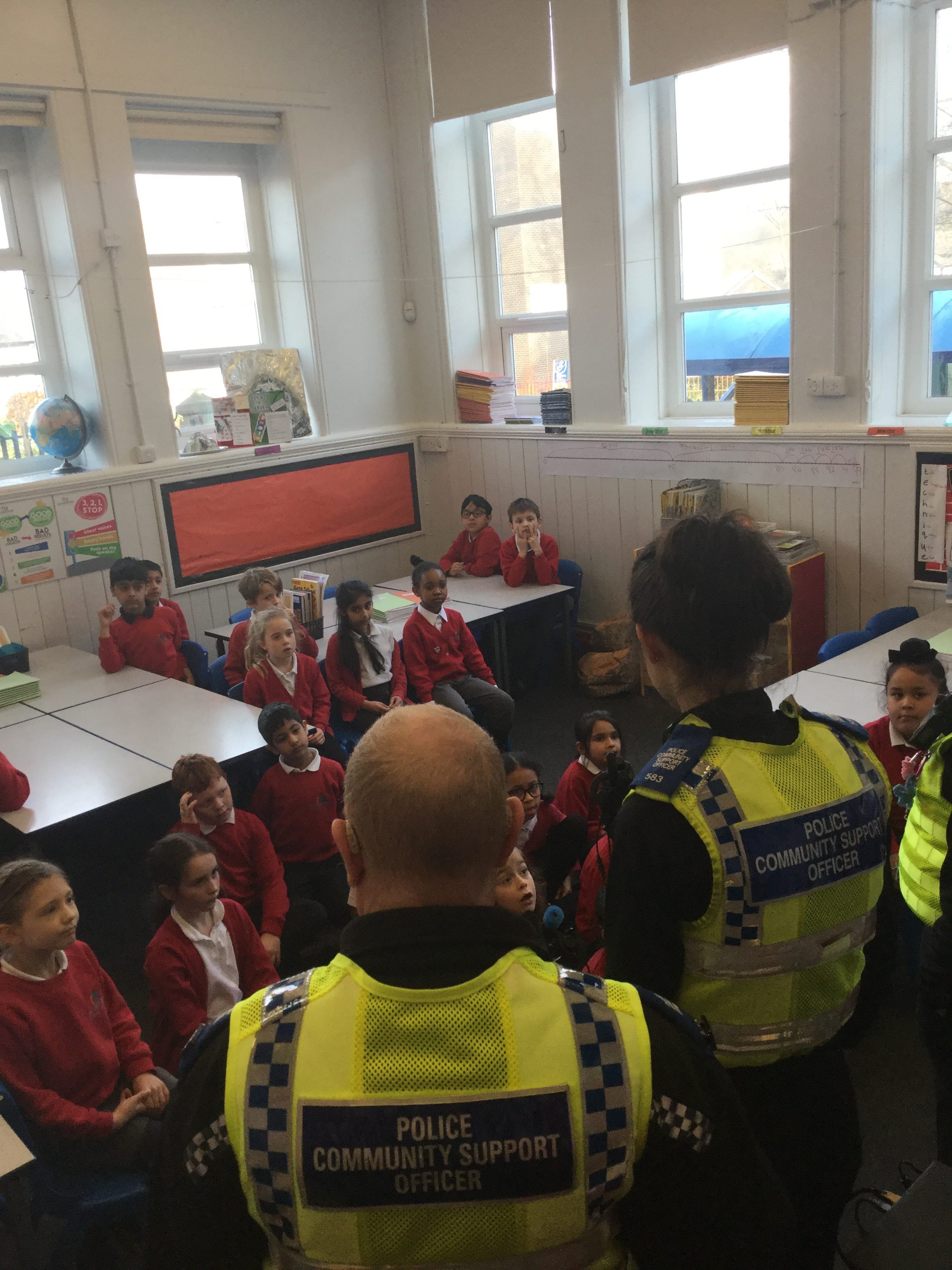 a school visit from the police